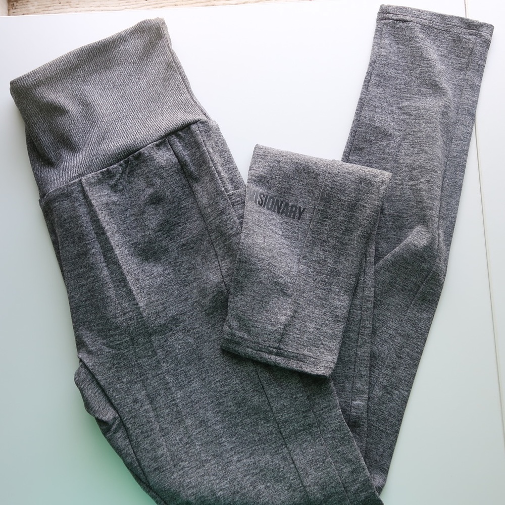 gymshark sol lift leggings - grey - medium